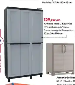 BricoCentro Armario twist, 3 puertas oferta