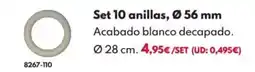 BricoCentro Set 10 anillas, 56 mm oferta