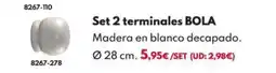 BricoCentro Set 2 terminales BOLA oferta