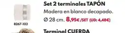 BricoCentro Set 2 terminales tapón oferta