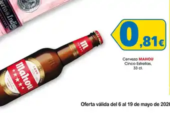 MAHOU Cerveza Cinco Estrellas