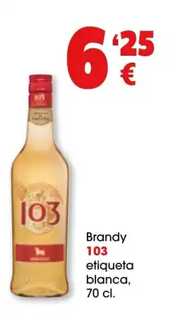 TOP Cash & Carry 103 Brandy etiqueta blanca oferta