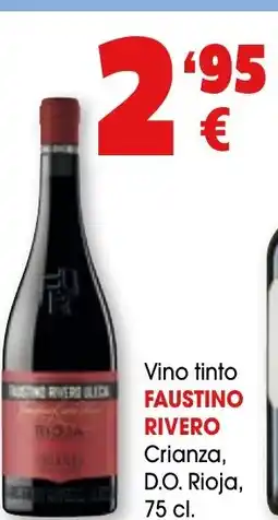 TOP Cash & Carry FAUSTINO RIVERO Vino tinto Crianza, D.O. Rioja oferta