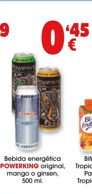 TOP Cash & Carry POWERKING Bebida energética original, mango o ginsen oferta