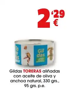 TOP Cash & Carry TORERAS Gildas aliñadas con aceite de oliva y anchoa natural oferta