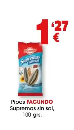 TOP Cash & Carry FACUNDO Pipas Supremas sin sal oferta