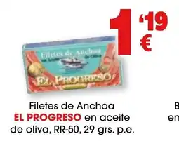 TOP Cash & Carry EL PROGRESO Filetes de Anchoa en aceite de oliva oferta