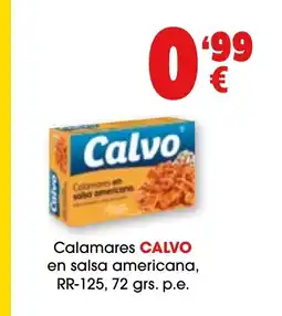 TOP Cash & Carry CALVO Calamares en salsa americana, RR-125 oferta