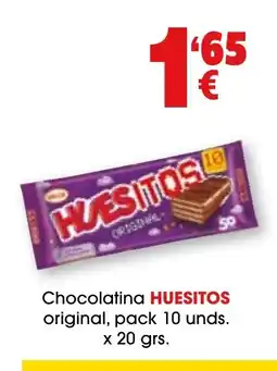 TOP Cash & Carry HUESITOS Chocolatina original, pack 10 unds. oferta