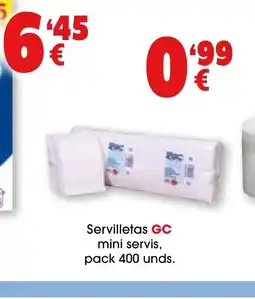TOP Cash & Carry GC Servilletas mini servis oferta