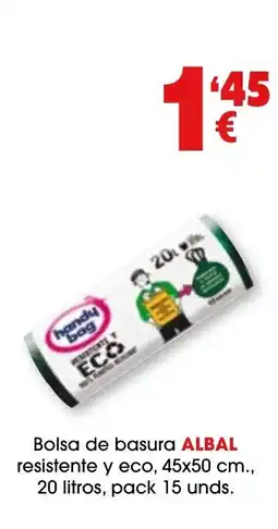 TOP Cash & Carry ALBAL Bolsa de basura resistente y eco oferta