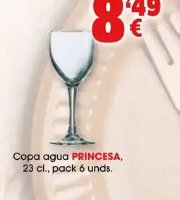 TOP Cash & Carry PRINCESA Copa agua oferta