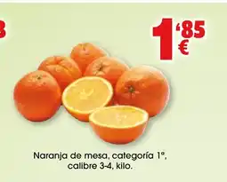 TOP Cash & Carry Naranja de mesa, categoría 1° oferta