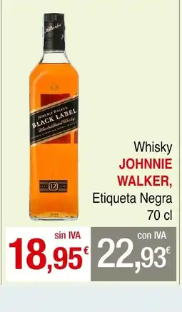 mycash profesional JOHNNIE WALKERWhisky Etiqueta Negra oferta