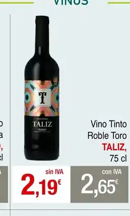 mycash profesional TALIZ Vino Tinto Roble Toro oferta
