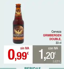 mycash profesional GRIMBERGEN DOUBLE Cerveza oferta
