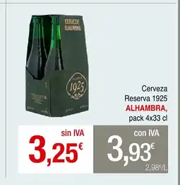 mycash profesional ALHAMBRA Cerveza Reserva 1925 oferta
