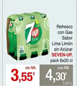 mycash profesional SEVEN-UP Refresco con Gas Sabor Lima Limón sin azúcar oferta
