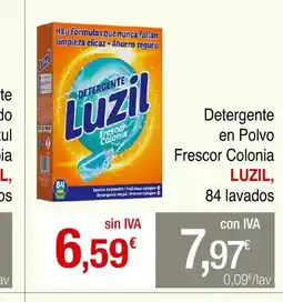 mycash profesional LUZIL Detergente en Polvo Frescor Colonia oferta
