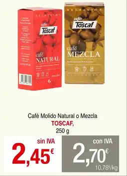 mycash profesional TOSCAF Café Molido Natural o Mezcla oferta