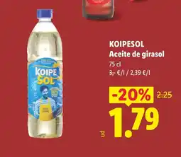 Lidl KOIPESOL Aceite de girasol oferta