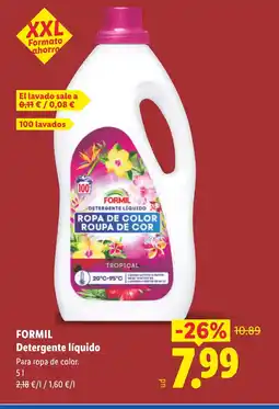 Lidl FORMIL Detergente líquido oferta