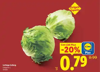 Lidl Lechuga iceberg oferta