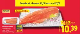 Lidl Filete de salmón oferta