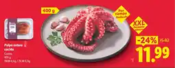 Lidl Pulpo entero cocido oferta