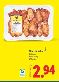 Lidl Alitas de pollo oferta