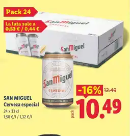 Lidl SAN MIGUEL Cerveza especial oferta