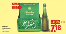 Lidl ALHAMBRA Cerveza Reserva oferta