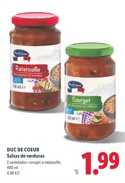 Lidl DUC DE COEUR Salsas de verduras oferta
