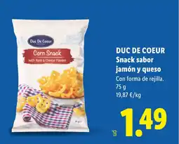 Lidl DUC DE COEUR Snack sabor jamón y queso oferta