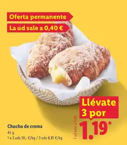 Lidl Chucho de crema oferta