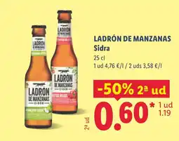 Lidl LADRÓN DE MANZANAS Sidra oferta