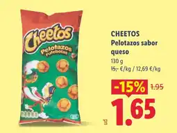 Lidl CHEETOS Pelotazos sabor queso oferta