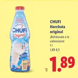 Lidl CHUFI Horchata original oferta