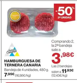 Supercor Hamburguesa de ternera canaria oferta