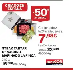 Supercor LA FINCA Steak tartar de vacuno marinado oferta