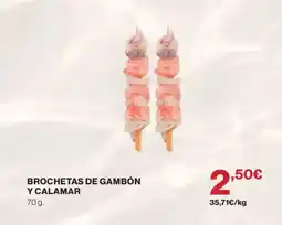 Supercor Brochetas de gambón y calamar oferta