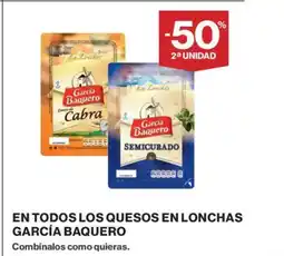 Supercor GARCÍA BAQUERO En todos los quesos en lonchas oferta