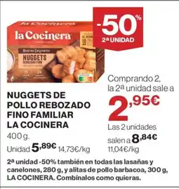 Supercor LA COCINERA Nuggets de pollo rebozado fino familiar oferta
