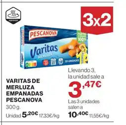 Supercor PESCANOVA Varitas de merluza empanadas oferta