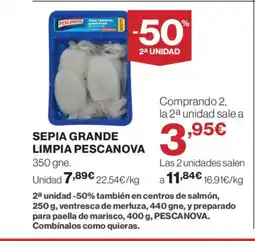 Supercor PESCANOVA Sepia grande limpia oferta