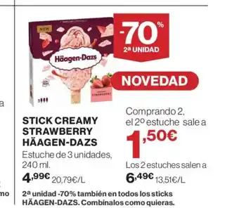 Häagen-dazs stick creamy strawberry