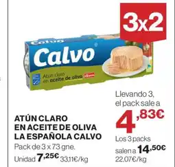 Supercor CALVO Atún claro en aceite de oliva la española oferta