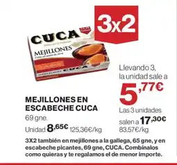 Supercor CUCA Mejillones en escabeche oferta