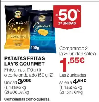 Supercor LAY'S GOURMET Patatas fritas oferta