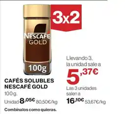 Supercor NESCAFÉ GOLD Cafés solubles oferta